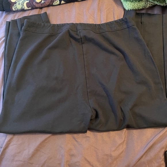 Soft Surroundings Navy Pull On Crop Pants Sz Large - Picture 3 of 7